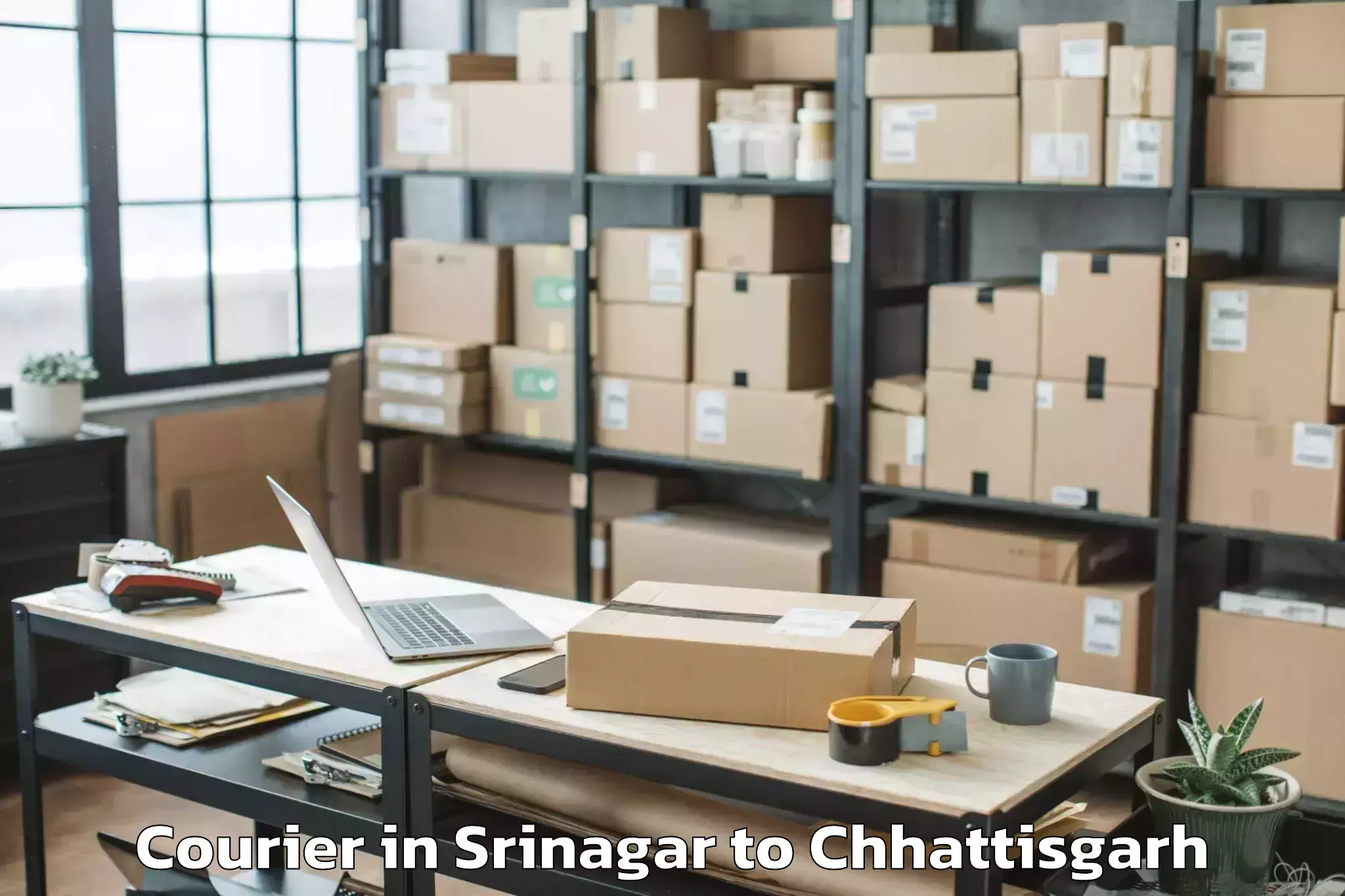 Srinagar to Dongargaon Courier Booking